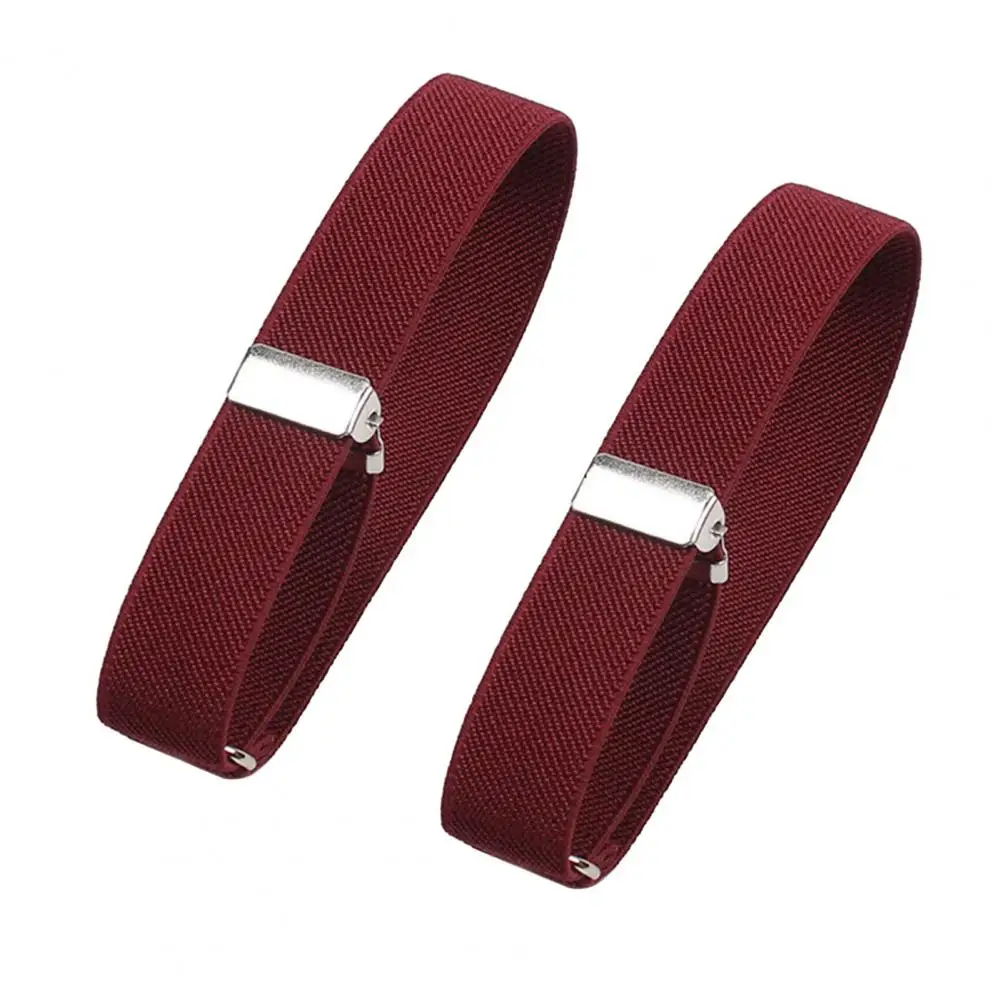 1Pair Shirt Sleeve Garters Holders Men Women Elastic Armband Adjustable Arm Cuff Bands for Party Clothing Accessories