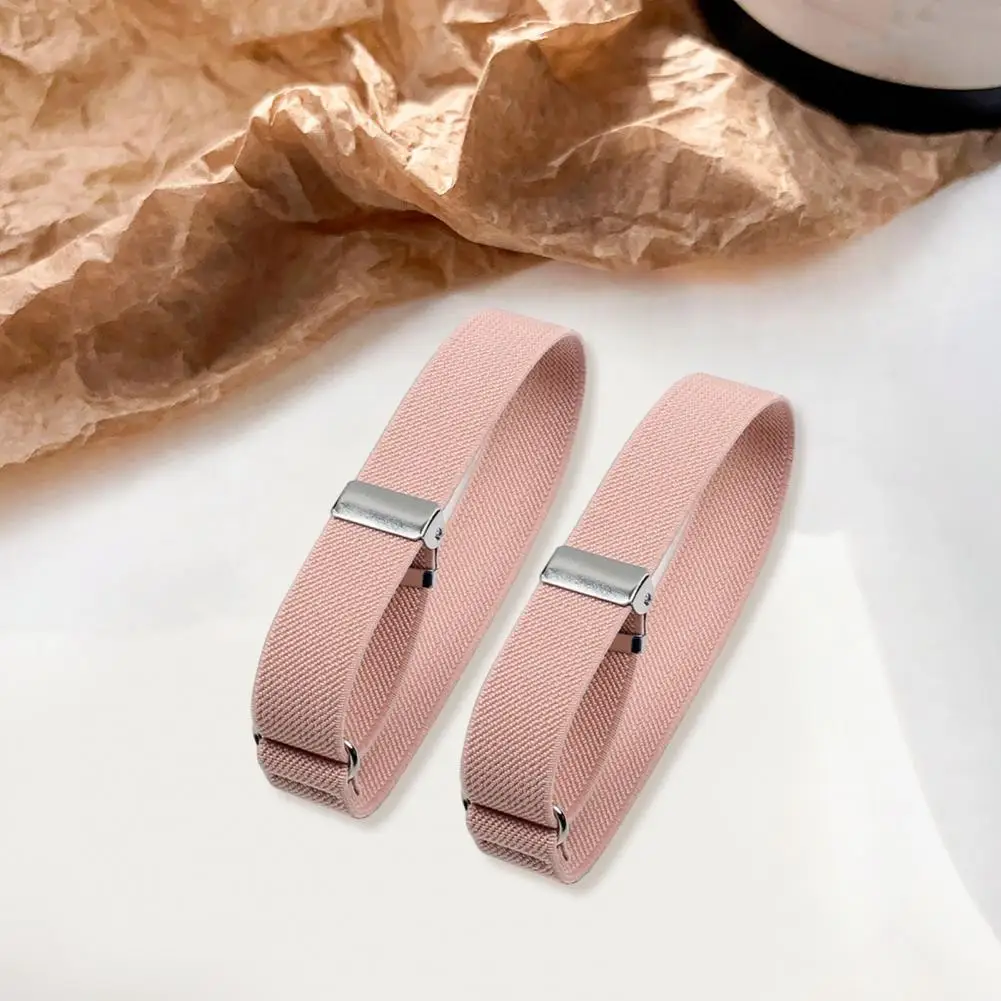 1Pair Shirt Sleeve Garters Holders Men Women Elastic Armband Adjustable Arm Cuff Bands for Party Clothing Accessories