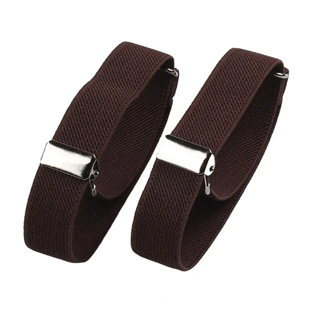 1Pair Shirt Sleeve Garters Holders Men Women Elastic Armband Adjustable Arm Cuff Bands for Party Clothing Accessories