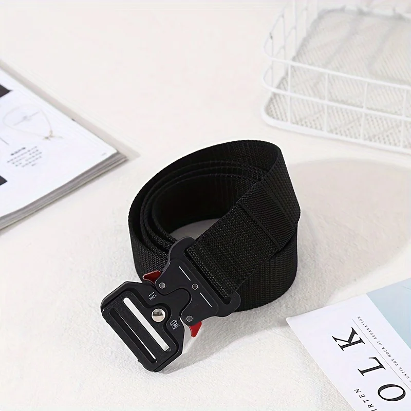 Men's Belt Outdoor Hunting Tactical Mens Belt Multifunctional Combat Survival High Quality Canvas Nylon Mens Belt Sport Belt