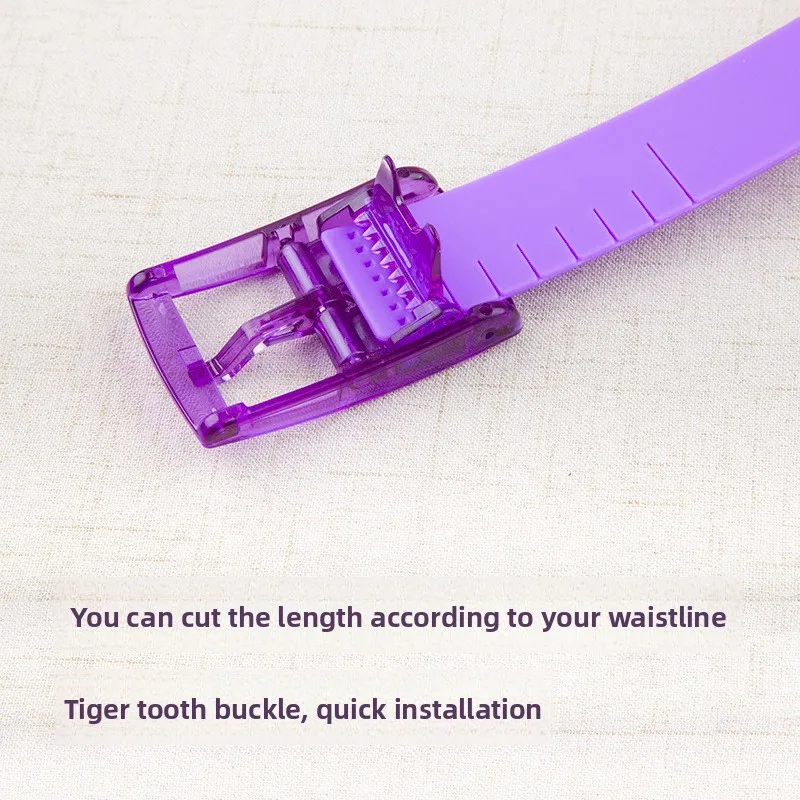 New Plastic Buckle Belt Candy Colored Silicone Casual Pants Jeans Fashionable Belt Without Metal Belts for Women and Men