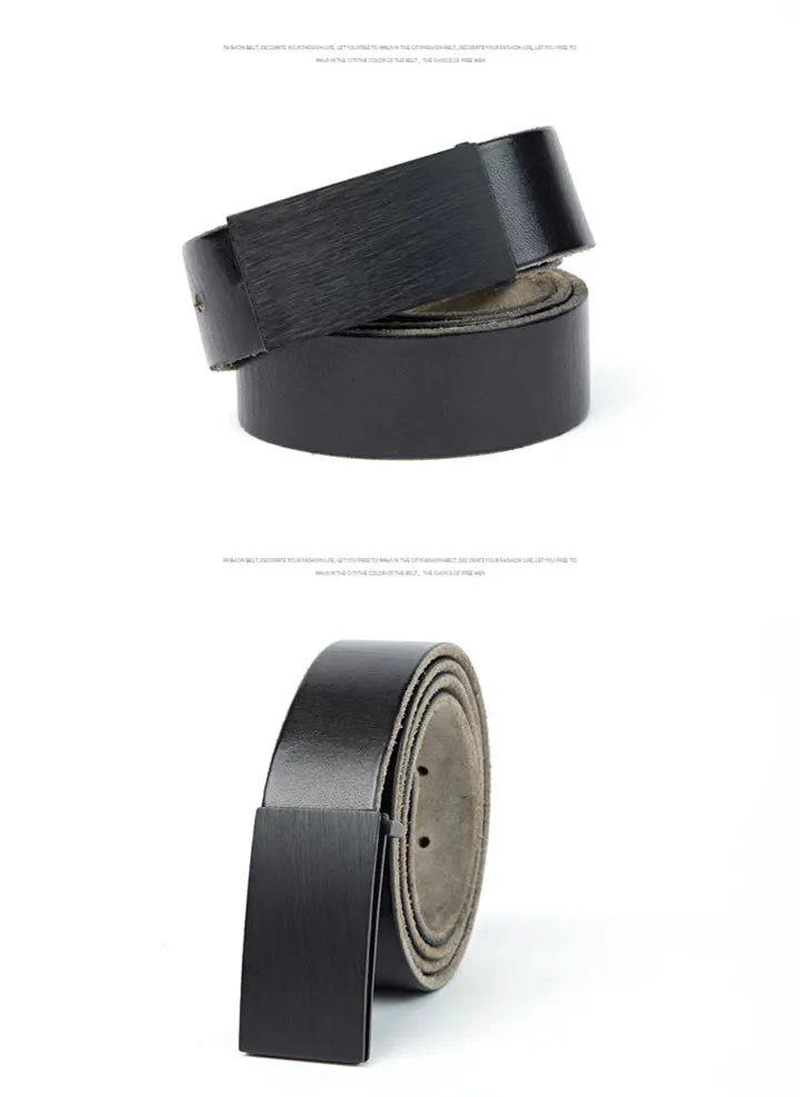 Maikun Genuine Leather Belt Men's Luxury Brand Handmade Vintage Pure Cowskin Casual Pin Buckle Youth Belts