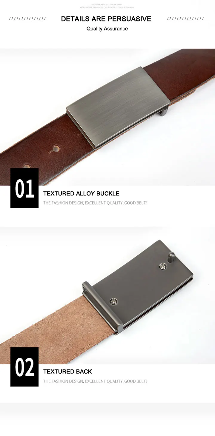 Maikun Genuine Leather Belt Men's Luxury Brand Handmade Vintage Pure Cowskin Casual Pin Buckle Youth Belts