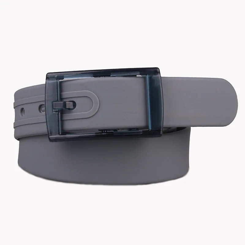 3.5x116cm No Metal Plastic Buckle Belt for Women Candy Color Unisex Silicone Belts Male/Female Jeans Leather Strap Accessories