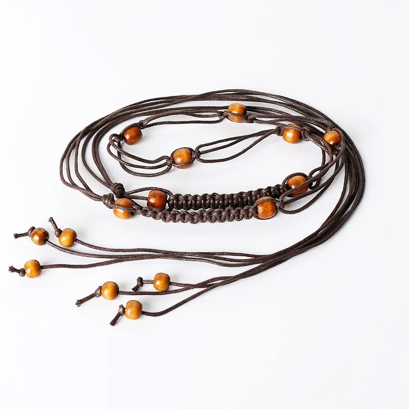 New Female Waistband Belts Thin Belt Simple Decoration Tie with Dress Long Waist Rope Knotted Vintage Dresses String Waist Chain