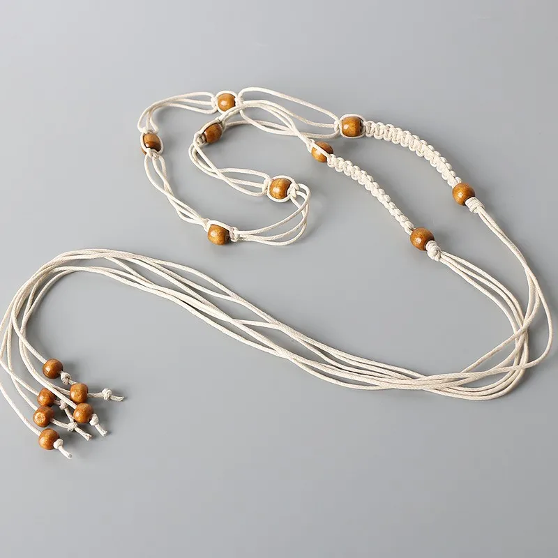 New Female Waistband Belts Thin Belt Simple Decoration Tie with Dress Long Waist Rope Knotted Vintage Dresses String Waist Chain