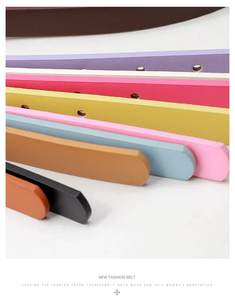 1.8x103cm New Women's Belt Fashion Casual Simple Needle Buckle Belt Jeans Dress Skinny Waistband
