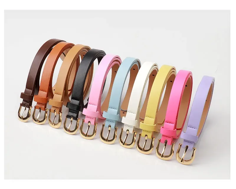 1.8x103cm New Women's Belt Fashion Casual Simple Needle Buckle Belt Jeans Dress Skinny Waistband
