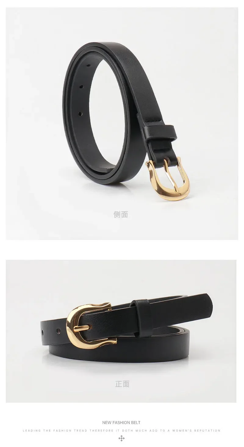 1.8x103cm New Women's Belt Fashion Casual Simple Needle Buckle Belt Jeans Dress Skinny Waistband