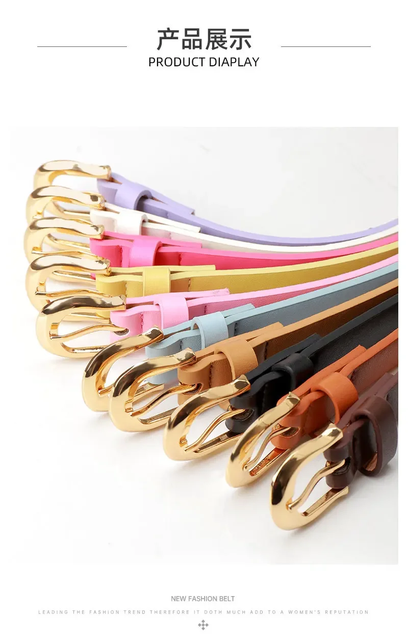 1.8x103cm New Women's Belt Fashion Casual Simple Needle Buckle Belt Jeans Dress Skinny Waistband