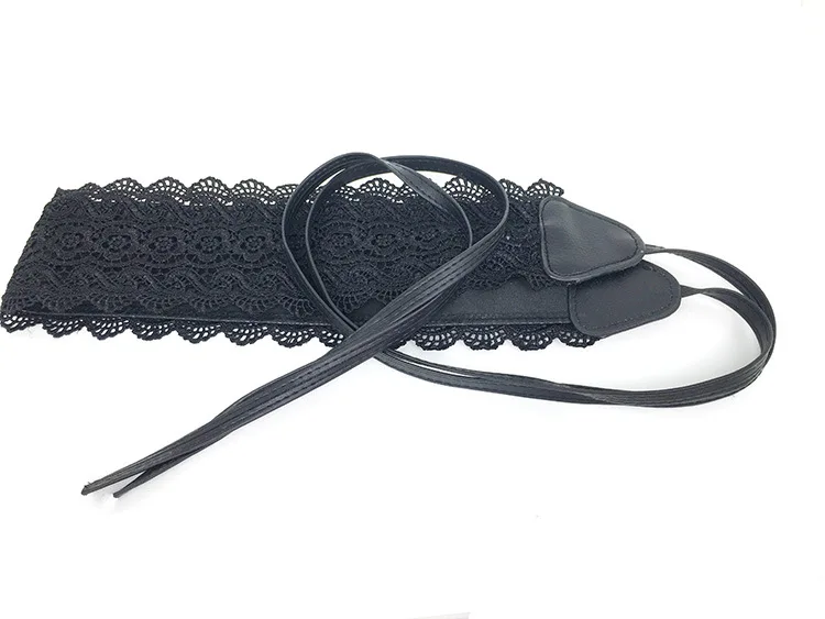 Women Bow Lace Belt Corset Wide Belts Wedding Dress Skirt Decorative Belt