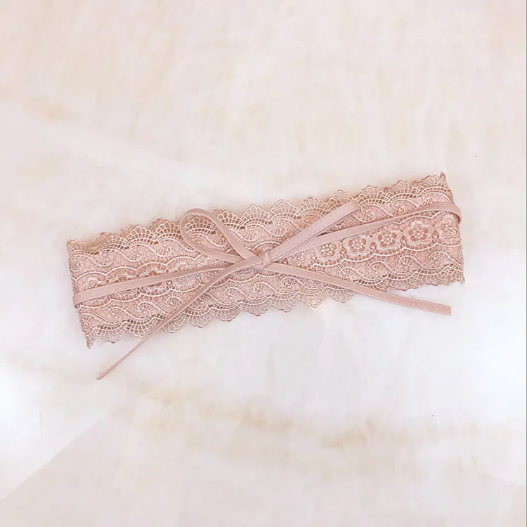 Women Bow Lace Belt Corset Wide Belts Wedding Dress Skirt Decorative Belt
