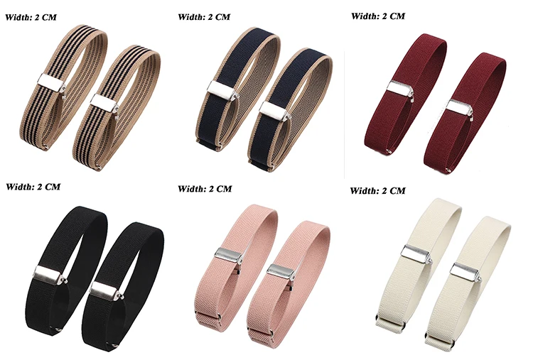 63 Styles Elastic Armband Shirt Sleeve Holder Women Men Unisex Adjustable Arm Cuffs Bands for Party Wedding Clothing Accessories
