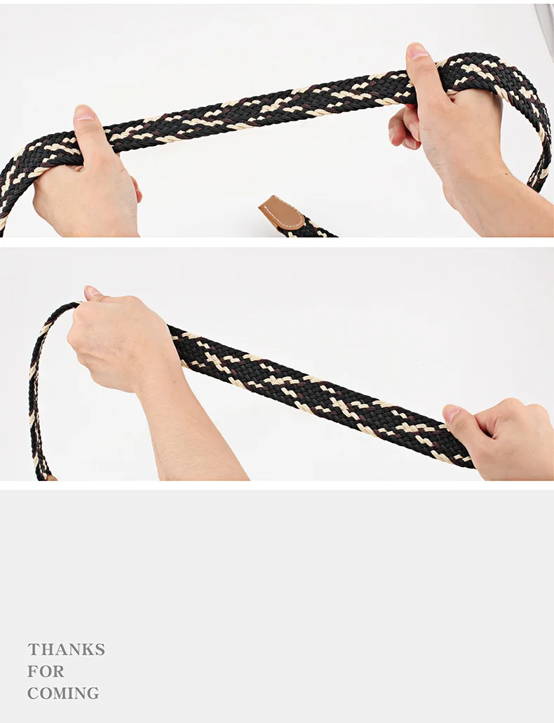 New Unisex Men's Belt Casual Woven Elastic Belt Outdoor Sports Canvas Belt Climbing Work Belt Jeans Suit Pants Belts for Women