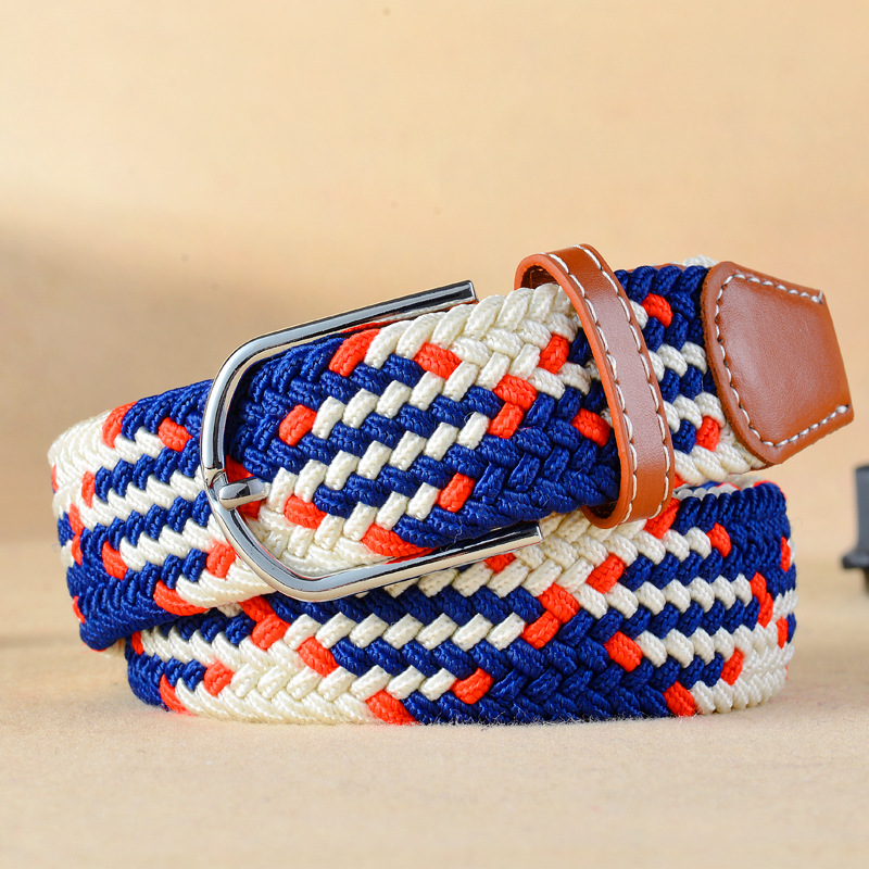 New Unisex Men's Belt Casual Woven Elastic Belt Outdoor Sports Canvas Belt Climbing Work Belt Jeans Suit Pants Belts for Women