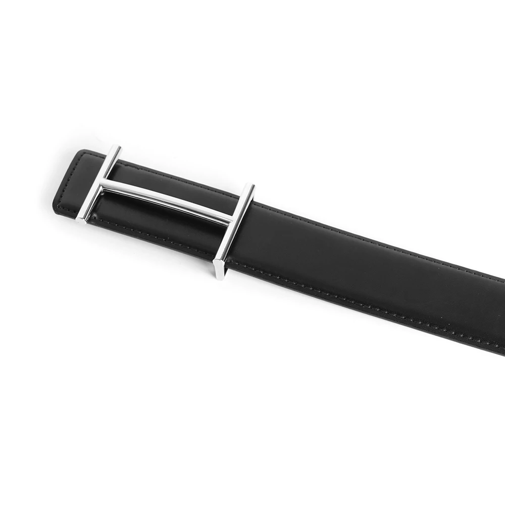 Luxury Designer Brand Brass H Buckle Belt Men High Quality Women Genuine Real Leather Dress Cowhide Strap for Jeans Waistband