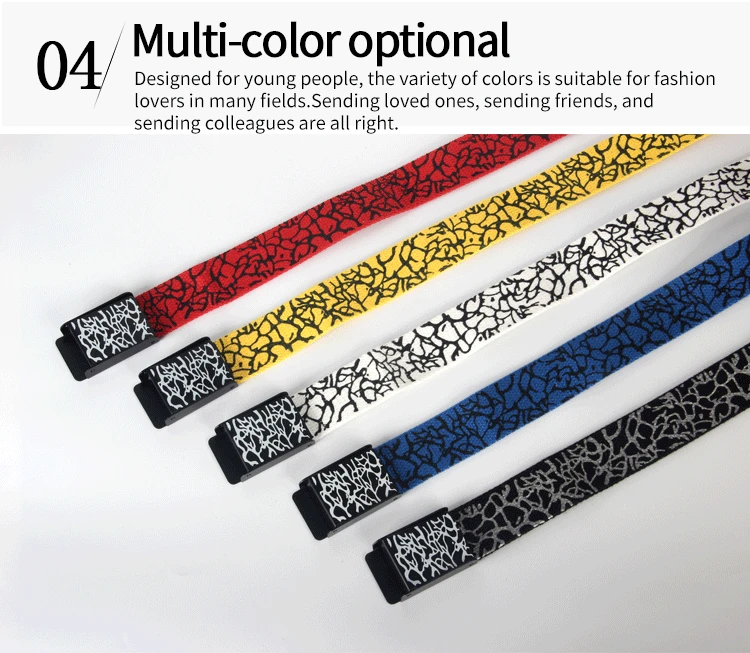 3.8cm Unisex Fashionable Adjustable Casual Polyester Canvas Belt 43 Inch Denim Waist Belt