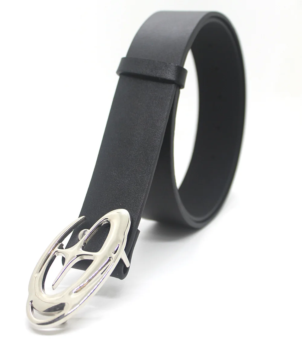 Punk Moon Star Buckle Belt Design Cross Metal Vintage Gothic Men Women Y2k Belt Pu Leather Waistband Jeans Pants Decorative Belt