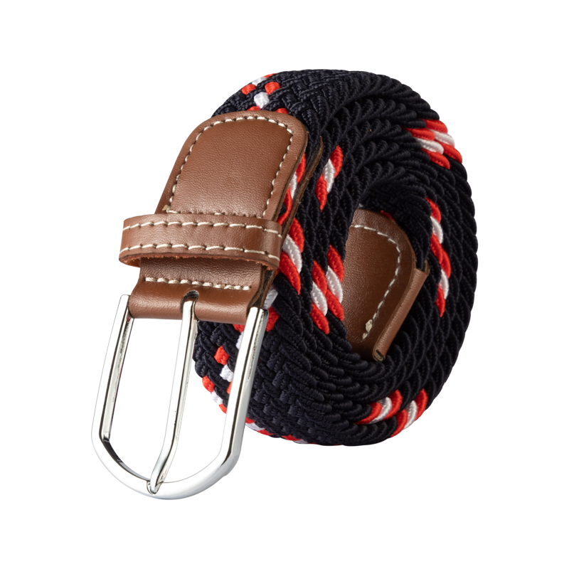 Blue Black Female Casual Knitted Pin Buckle Men Belt Woven Canvas Elastic Expandable Braided Stretch Belts Women Jeans 60colors