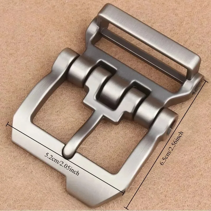 2026 Men's Genuine Leather Pin Belt Buckle Head Fashion Alloy Belt Buckle 4.0cm Pin Belt Buckle for Male Jeans Pants Waistband
