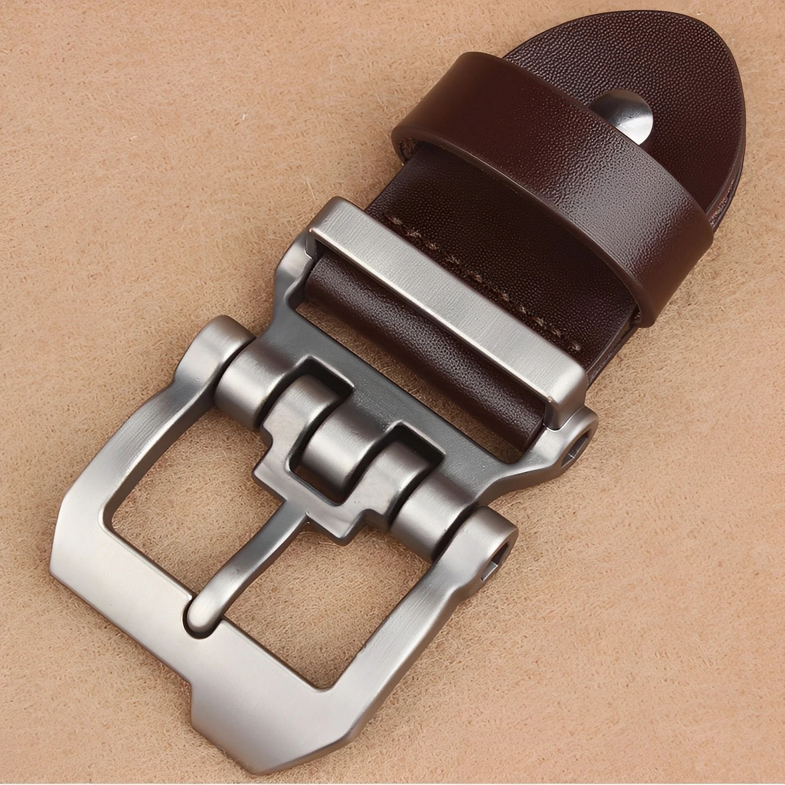2026 Men's Genuine Leather Pin Belt Buckle Head Fashion Alloy Belt Buckle 4.0cm Pin Belt Buckle for Male Jeans Pants Waistband