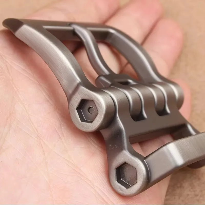 2026 Men's Genuine Leather Pin Belt Buckle Head Fashion Alloy Belt Buckle 4.0cm Pin Belt Buckle for Male Jeans Pants Waistband