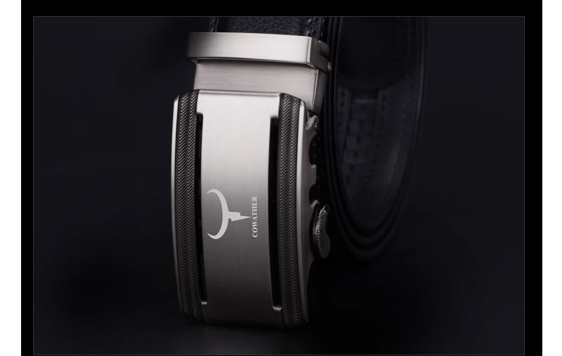 COWATHER 2021 new 100% cow genuine leather belts for men high quality alloy automatic buckle belt cinto masculino original