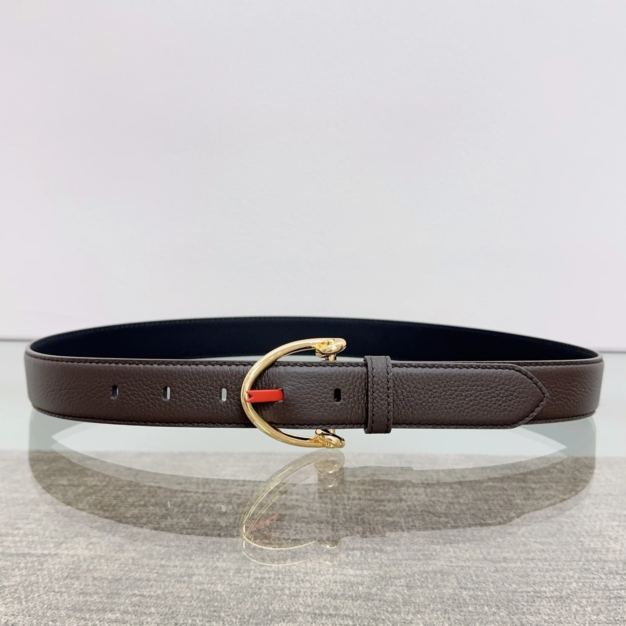 2025New Top Layer Cowhide Belt Retro Fashion Simple Gold/silver Metal Buckle Belt Soft Genuine Leather Women's Jeans Belt