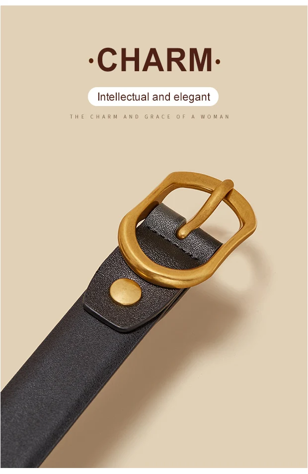 FOXER Women Buckle Thin Belt For Jeans Dress High Quality PU Leather Lady Luxury Design Brand Korean Adjustable Denim Retro Belt