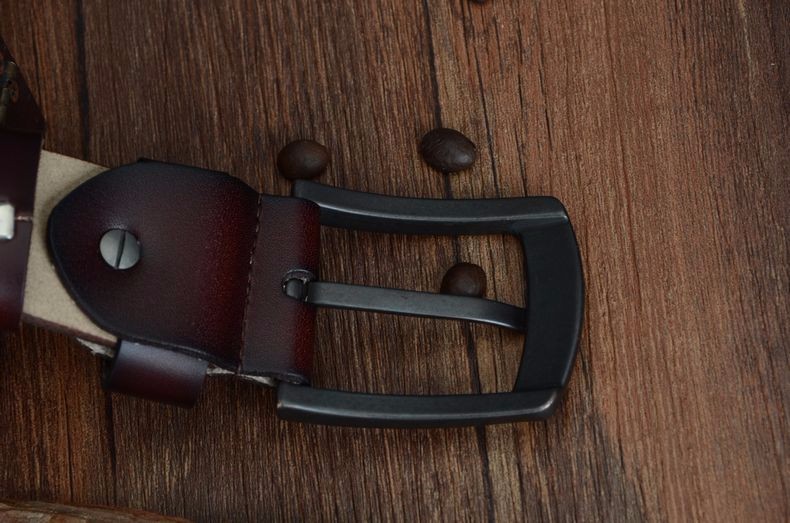 COWATHER new style cow genuine leather mens belt for men high quality vintage style 100-130cm male strap ceinture homme