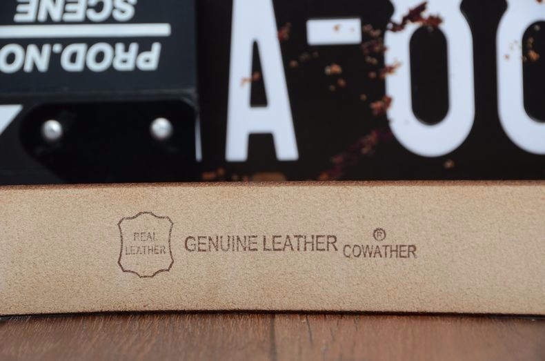 COWATHER new style cow genuine leather mens belt for men high quality vintage style 100-130cm male strap ceinture homme