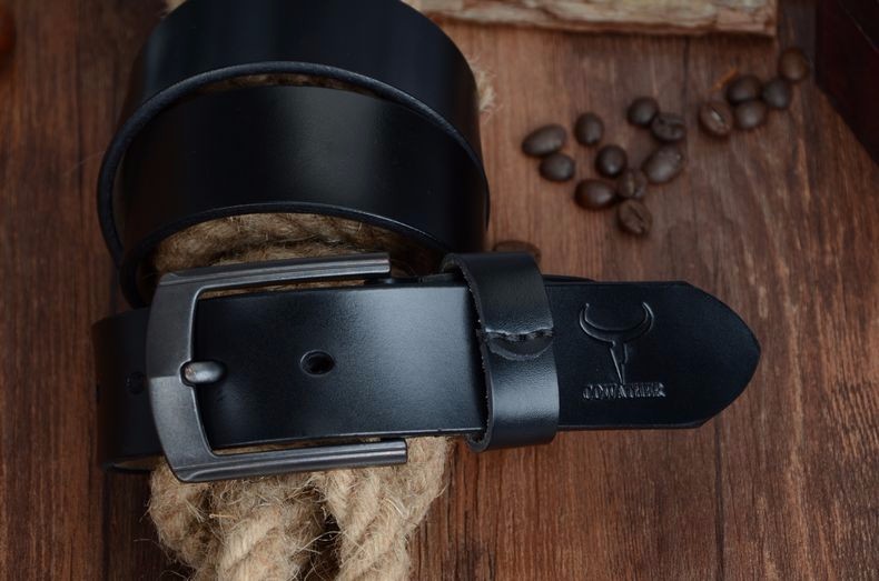 COWATHER new style cow genuine leather mens belt for men high quality vintage style 100-130cm male strap ceinture homme