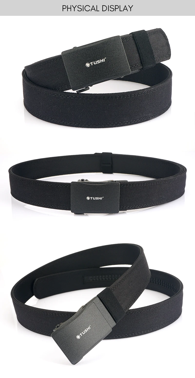 KOLBER New Tactical Gun Belt for Men Metal Automatic Buckle Military Belt Thick Nylon IPSC Girdle Male Outdoor Hunting Belt