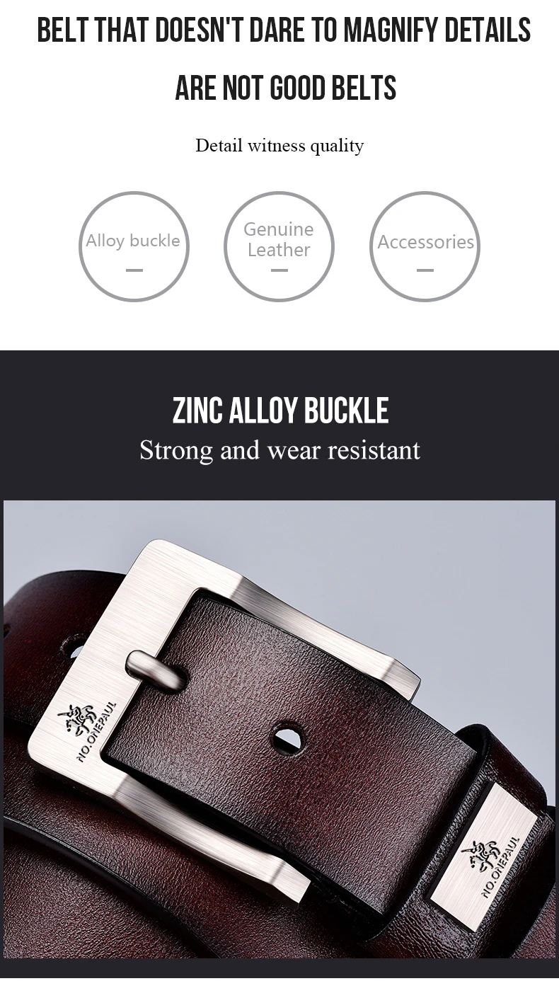 2025New Men's Leather Belts Luxury Strap Male Belts For Fashion Classice Vintage Pin Buckle Men Belt High Quality