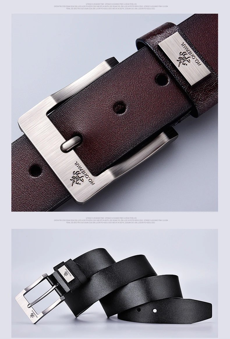 2025New Men's Leather Belts Luxury Strap Male Belts For Fashion Classice Vintage Pin Buckle Men Belt High Quality