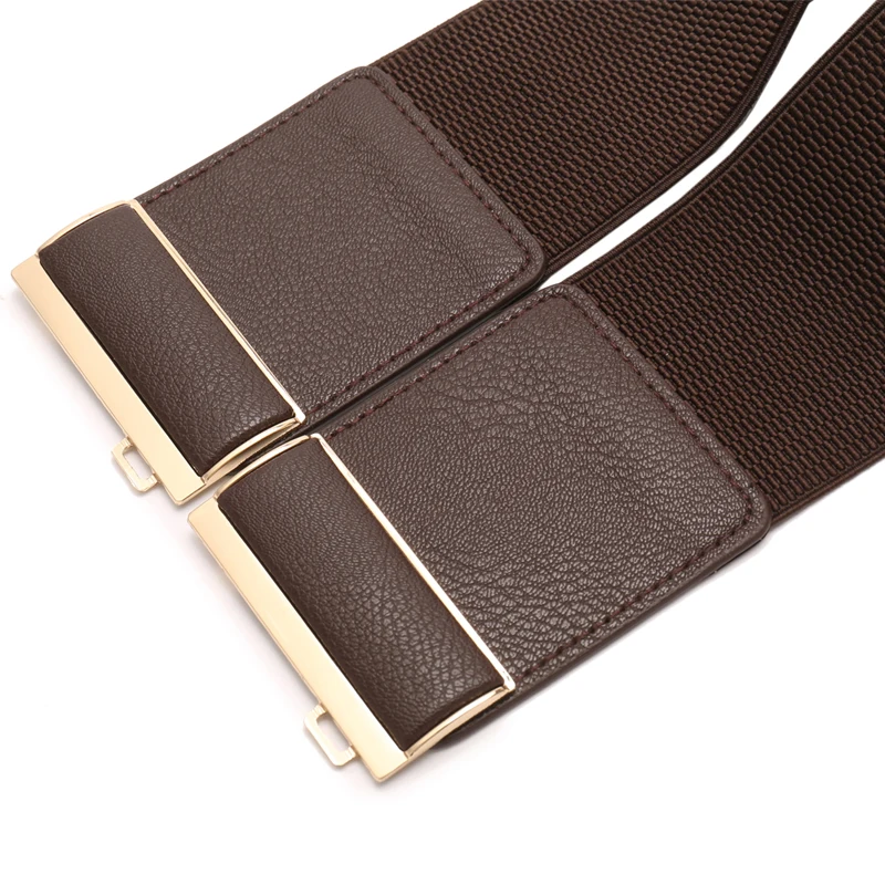 Women Wide Elastic Belt Cinch Waistband Stretch Dress Big size Ladies Waist Seal 9Colors