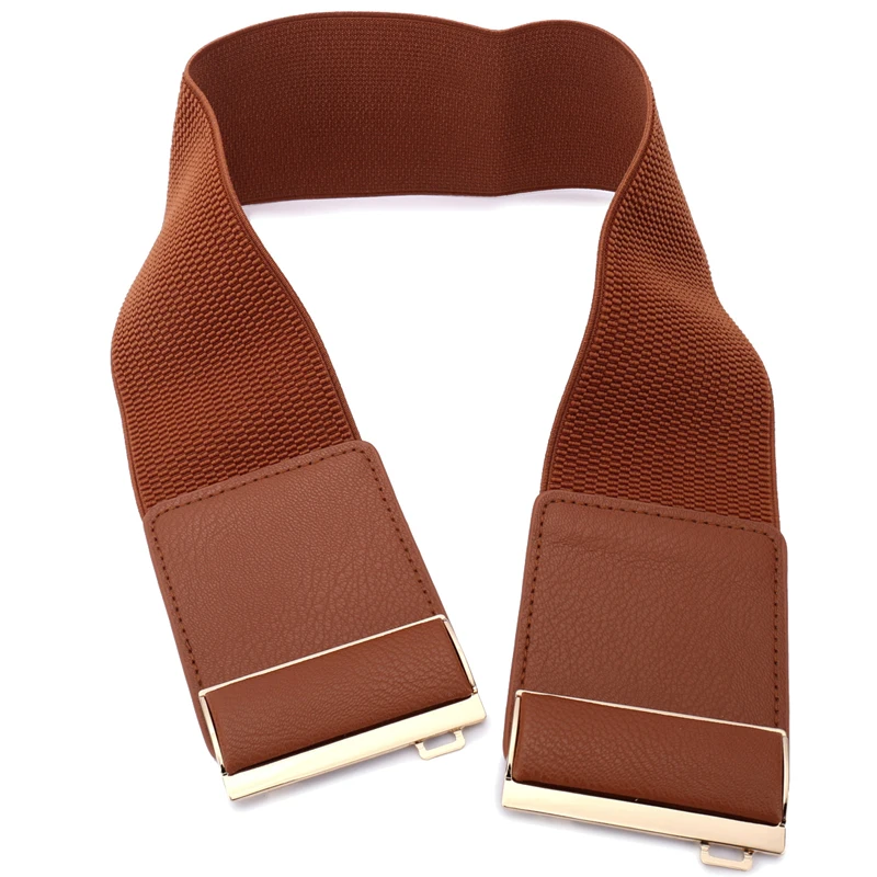 Women Wide Elastic Belt Cinch Waistband Stretch Dress Big size Ladies Waist Seal 9Colors