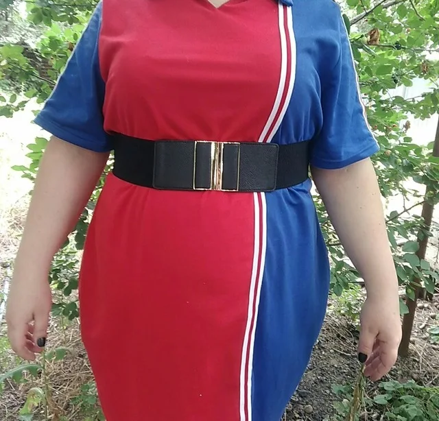 Women Wide Elastic Belt Cinch Waistband Stretch Dress Big size Ladies Waist Seal 9Colors