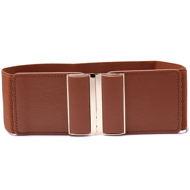 Women Wide Elastic Belt Cinch Waistband Stretch Dress Big size Ladies Waist Seal 9Colors
