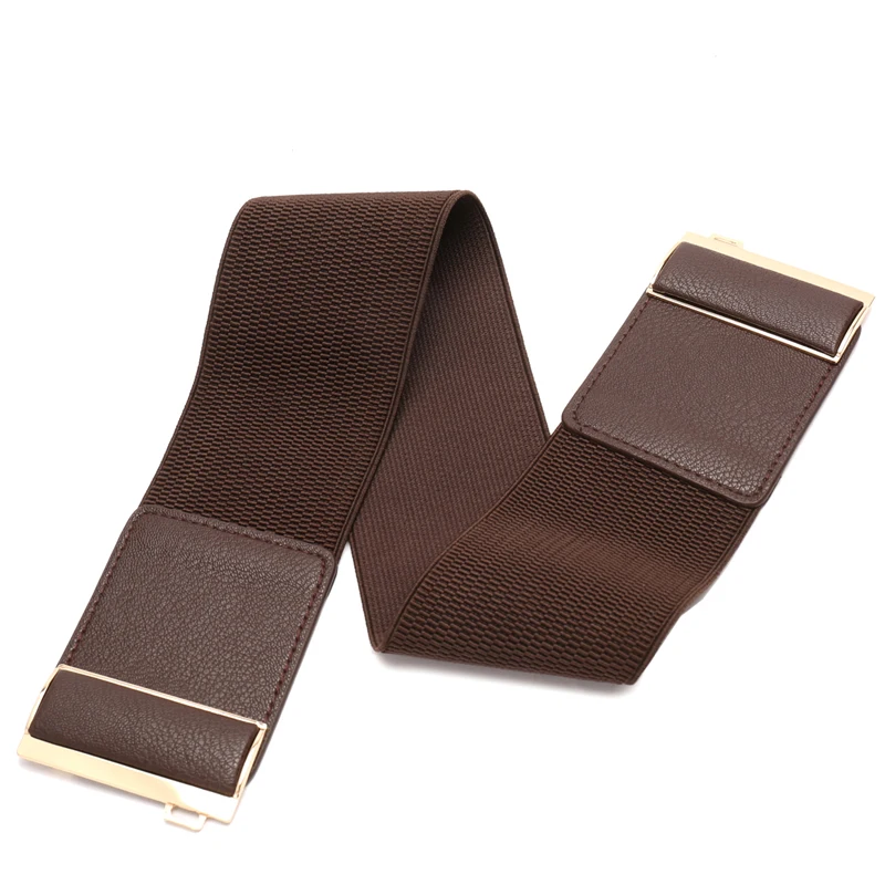 Women Wide Elastic Belt Cinch Waistband Stretch Dress Big size Ladies Waist Seal 9Colors