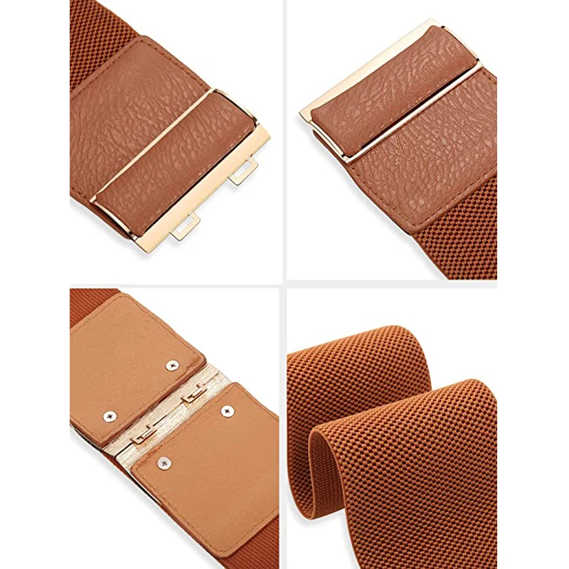 Women Wide Elastic Belt Cinch Waistband Stretch Dress Big size Ladies Waist Seal 9Colors