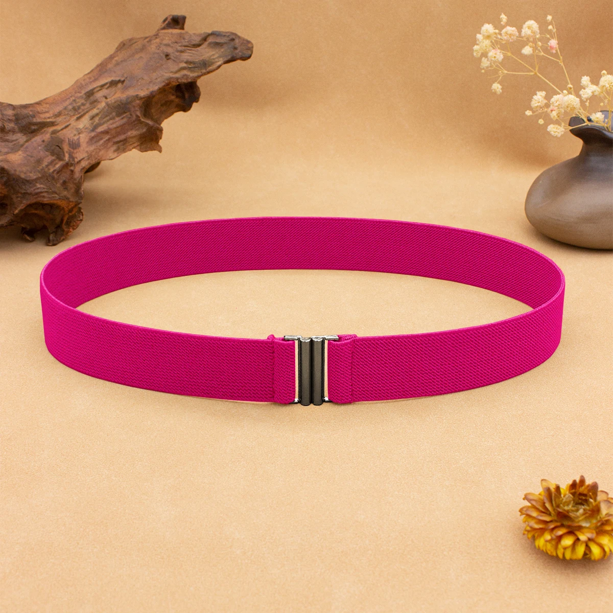 SISHION 2026 Fashion Elastic Waist Belt Fashion Women Pink Red Black White Belts Slim Corset Waistband Cummerbund YD0001Hei