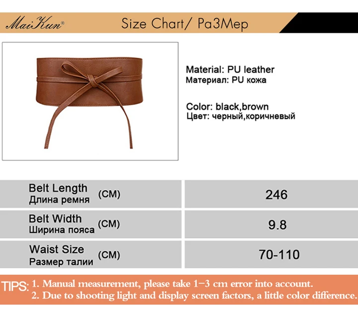 Boho Belt for Women Bowknot Faux Leather Wrap Around Obi Style Cinch Waistband Black Cummerbund Brown Women Belt