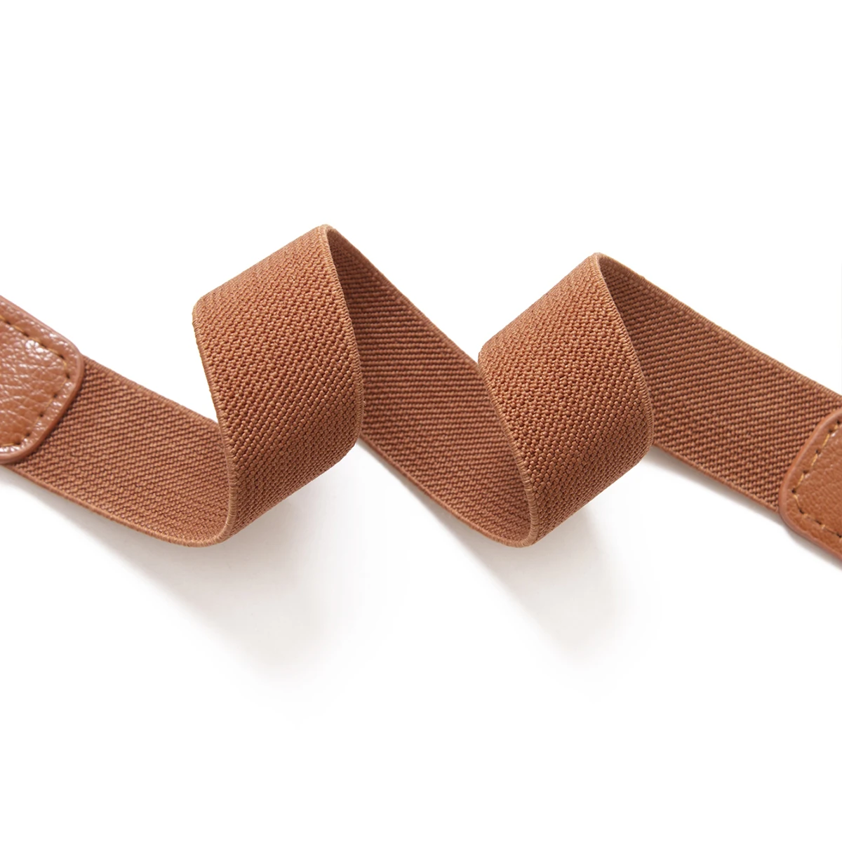 SISHION Summer Fashion Women Belts for Dress SH032 PU Leather Thin Elastic Waist Belt Slim Waistband Black Camel Coffee