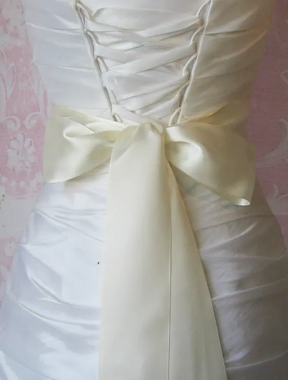 JLZXSY 3 Yard Satin Ribbon Wedding Belt/Bridal Sash/Evening Dress 5cm Duble Faced Satin Ribbon Choose Color