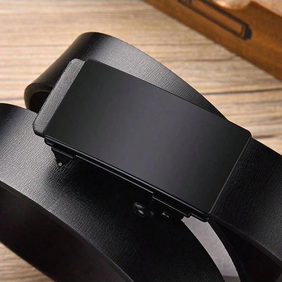 High-quality Fashion Men's Automatic Buckle Belt Simple And Versatile Business Belt Suitable For All Formal Occasions