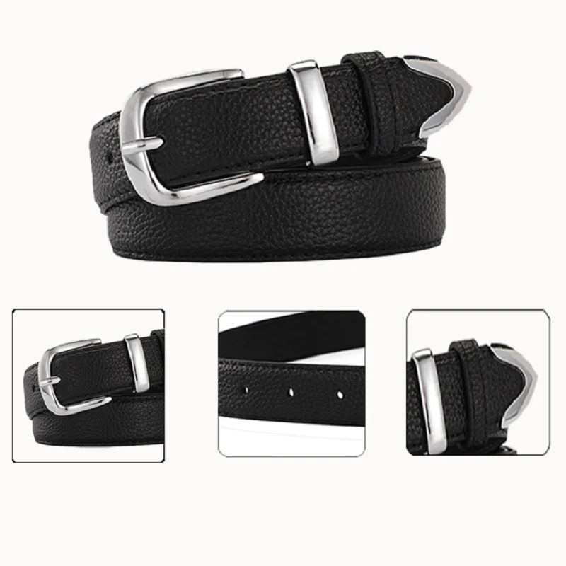New Women Leather Belts High Quality Fashion Best Matching Dress Jeans Belts for Lady Women's Dress Luxury Designer Brand LB2146