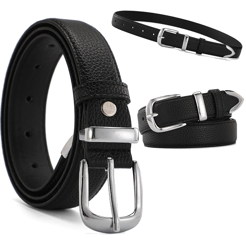 New Women Leather Belts High Quality Fashion Best Matching Dress Jeans Belts for Lady Women's Dress Luxury Designer Brand LB2146
