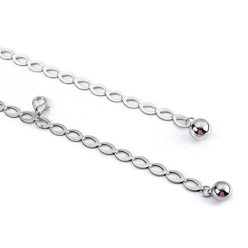 Sexy Women Belts New Streetwear Metal Chain Decorate Dress Belt Adjustable Rough Whip Chain Women Fashion Design Versatile