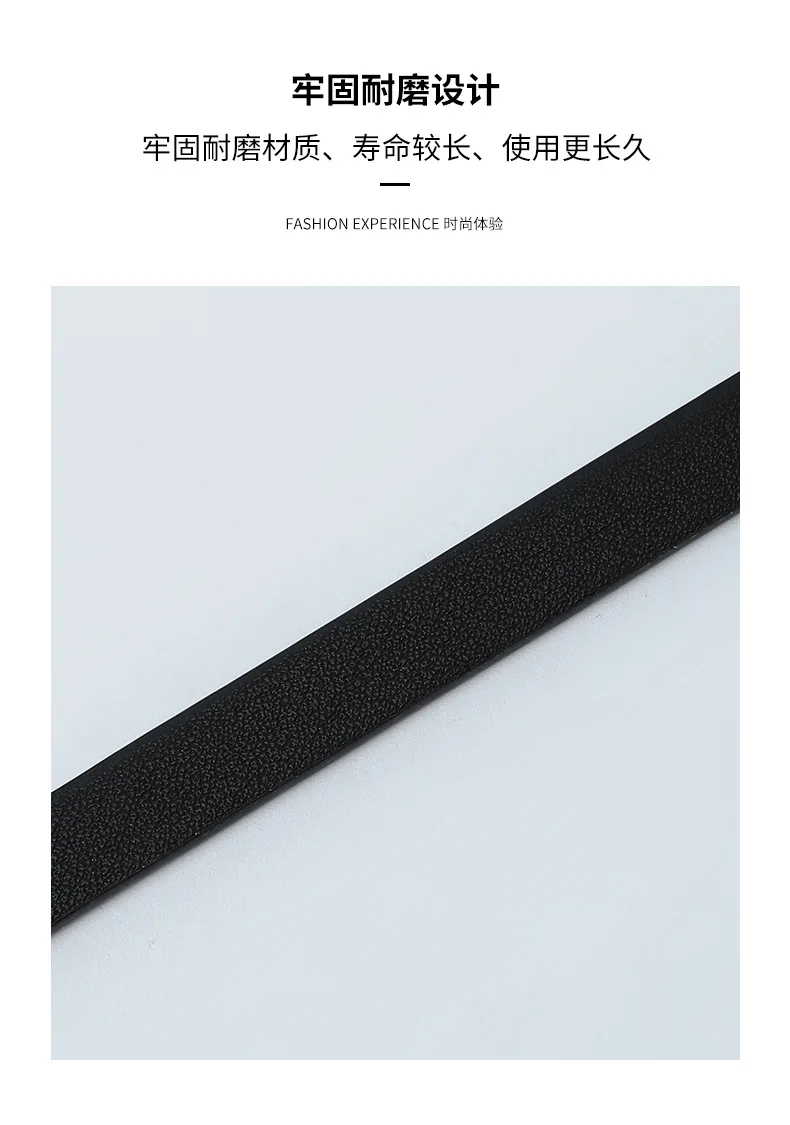 1x110cm Women Thin Belts PU Leather Simple Metal Buckle Belt Girls Dress Jean Pants Waistband Belt